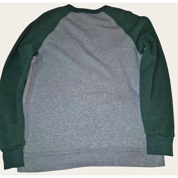 Twitch Raglan Sweatshirt Large By Alternative Apparel Gray Green - Picture 6 of 7